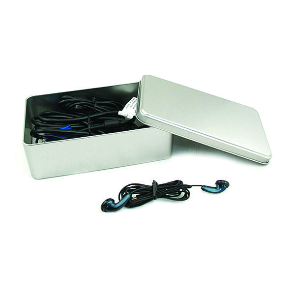 Quality silver plain metal storage tin container wholesale