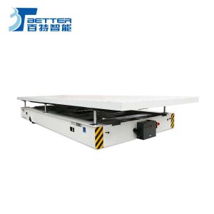 Motorized Material Transfer Cart with Hydraulic Lift System for 100 Ton