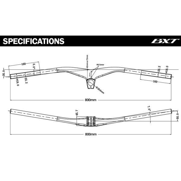 T1000 Carbon Road Bike Handlebar Integrated Carbon Handlebar Mtb Width 800mm