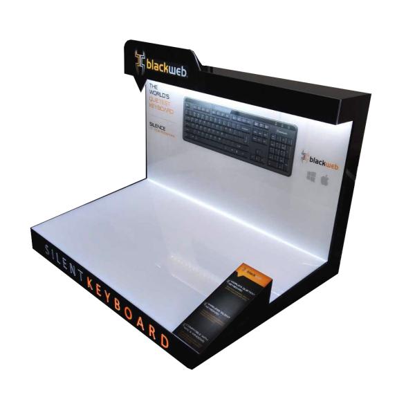 PMMA Cardboard End Cap Displays Sturdy Recyclable For Supermarket