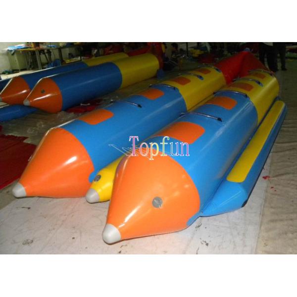 Durable Inflatable Flying Fish / Banana Water Sled Inflatable Boat 8 seats / Pvc
