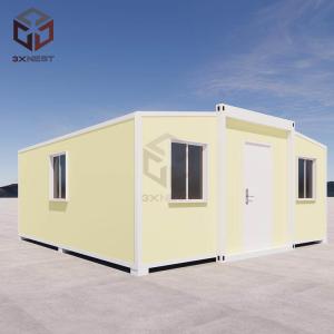 Soundproof Thermal Insulation Foldable 20ft Container Collapsible Prefab Homes