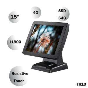 Monoblock Computer Terminal All In One Pos PC CJ-T610 With Mini Receipt Printer