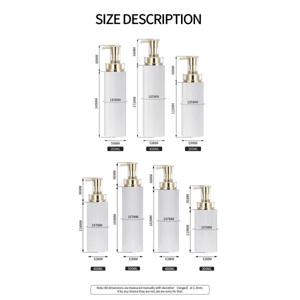 500ml Round Shampoo Pet Lotion Bottle For Cosmetic Packing