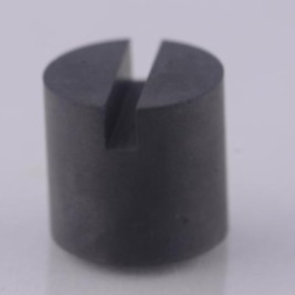 Dark Gray Silicon Nitride Ceramic Slotted Bushing: High-Elasticity, High