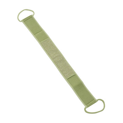 Quality Green Bamboo Fiber Back Scrubber Strap , Hemp Dual Sided Back Scrubber wholesale