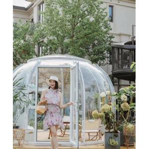3m Clear Bubble Tents Restaurant Outdoor Transparent Bubble Dome With LED Light