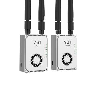 V31D20 is a lightweight video&data link that can transmit up to 20 km, has two