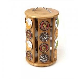 Cheap Natural bamboo material coffee pod holder coffee capsule holder for wholesale for sale