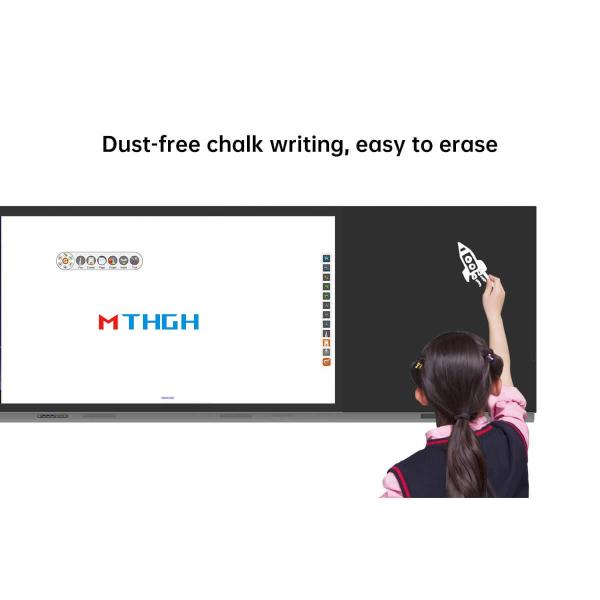 75 Inch Interactive Touch Screen Display Smart Blackboard LED Panel 500cd/M2 School Education