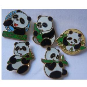 2012 new custom metal 1.4mm - 3.0mm panda shape lapel pin badge