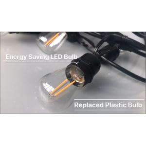 China Waterproof Heavy Duty 15M Outdoor Edison Bulb String lights Connectable Festoon for Party Garden Christmas Holiday Garland Cafe on sale