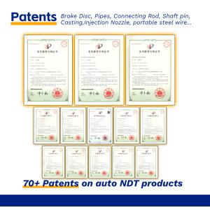 Eddy current flaw detector for Cylindrical roller crack detection FET-9HS