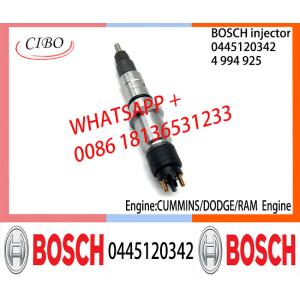 BOSCH 0445120342 Neutral Diesel Fuel Injector Assembly 0445120342 4994925 For