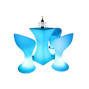 Recyclable Rotomolded Furniture Weatherproof LED Bar Furniture Eco Friendly