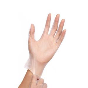 PVC Disposable Exam Gloves , Food Grade Transparent Disposable Gloves