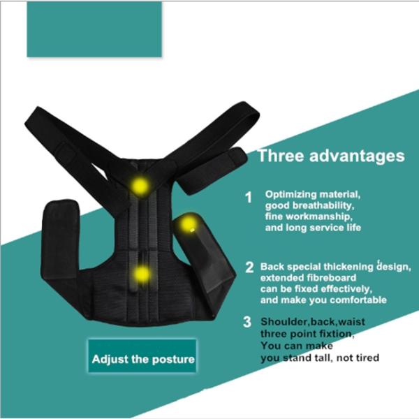 Black Correct Posture Breathable Supporting Waist Support Belt Unisex Waist And Back Support