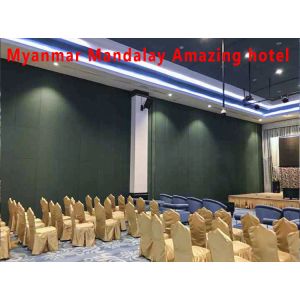 China Acoustic Folding Partition Wall with 6061-T6 Aluminum Frame and Q235 Steel Core for Spaces Up to 6M Height on sale