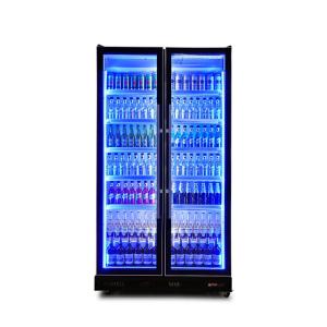 880 Liters R22 Black Beverage Display Fridge Under Back Bar Beer Cooler