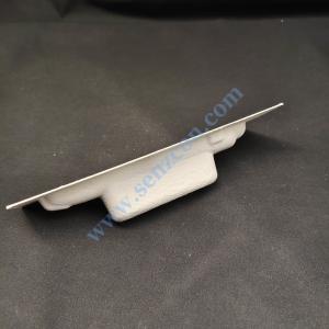 Cheap Factory-customized white pulp-molded base for voice recorders, embedded with anti-drop and anti-vibration plant fibers, suitable for wet pressing and for sale