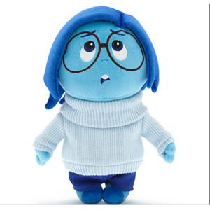 China Inside Out Cartoon Disney Plush Toys Sadness With 28cm Blue on sale