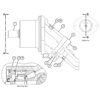 159-7162 0R4613 For CAT Track D8R, D8R II hydraulic MOTOR GP-PISTON Aftermarket