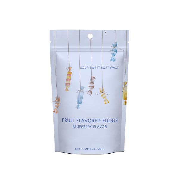 Matte 250G Stand Up Pouch , Flat Bottom Zipper Biodegradable Coffee Bags With