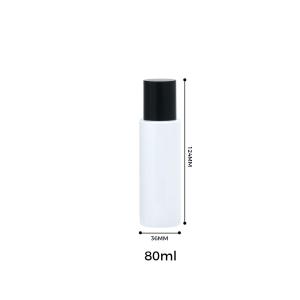 Custom PET Plastic Cosmetic Bottle 80ml with Screw Cap