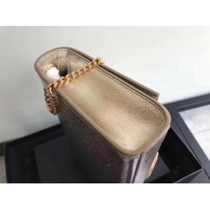 Adjustable Straps Polyester Saint Laurent YSL Woc Bag With Zipper Closure Silver