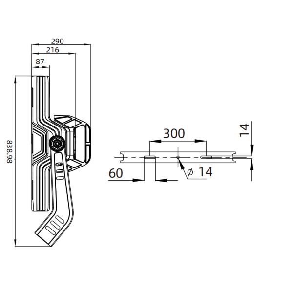 High Power LED Flood Light 1500W 1800W High Power Led Stadium Lights Black Led Flood Light