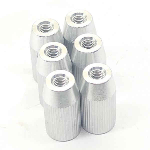 Aluminum Knurled Thumb Screw 12.8×25mm CNC Precision Machined Custom Anodized