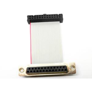Durable 26 Pin Ribbon Cable DB25 Male Connector AC 500V / 1 Minute Maximum