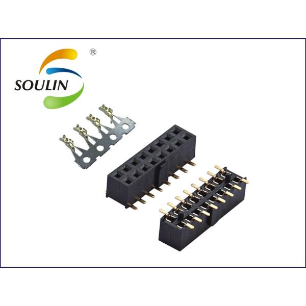 2.0mm pitch female header dual row single plastic SMT H4.3 temira without cap