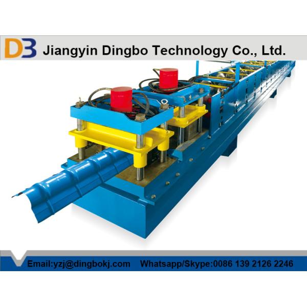 Quality 4kw Ridge Cap Steel Tile Forming Machine 76mm Diameter of The Roller for Lawn Garden wholesale