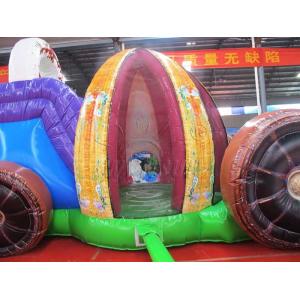 Beautiful Commercial Inflatable Water Slides , Carriage Style Blow Up Water