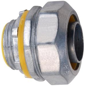 Sturdy Flexible Conduit Coupling , Metal Straight Connector For Flexible Conduit