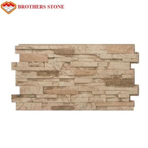 Solid Surface Deep Slate Stacked Wall Panel , Ledgestone Select Faux Wall Panels