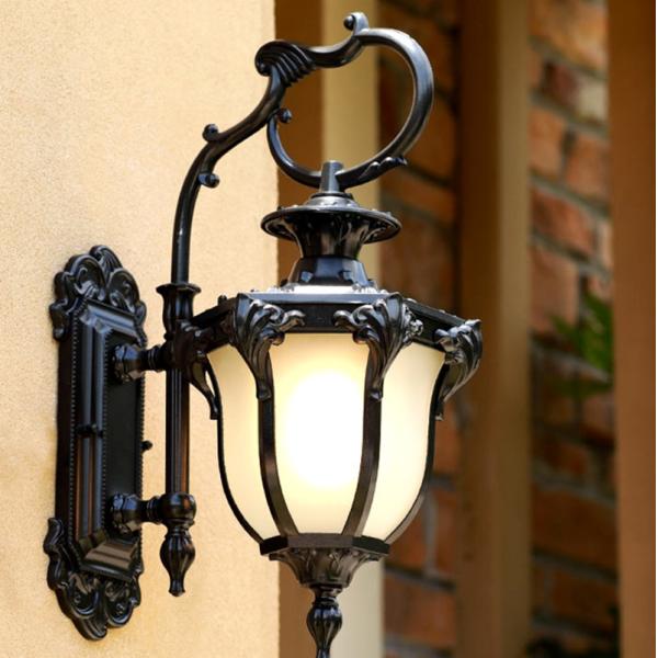 Retro wall lamp outdoor waterproof balcony lamp decoration aisle garden lamp