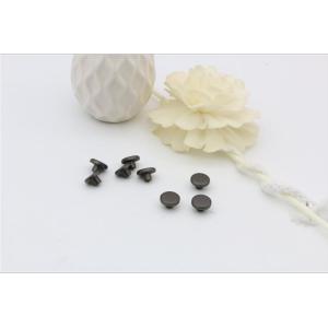 Hot sale garment accessories matte gunmetal color 10.1 mm flat round shape metal