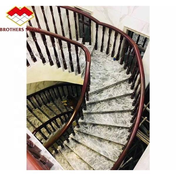 Natural Stone Big Slab Cut-to-Size Honed Stone Slab Modern Marble Stairs for