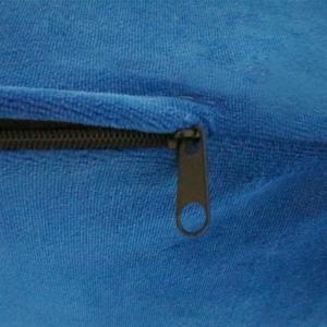 Velvet Fabric Wedge Foam Pillow Leg Elevator Cushion With Washable Cover