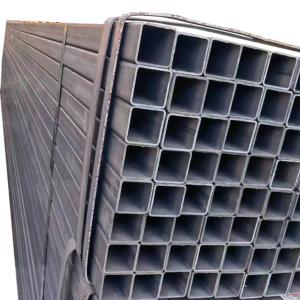 Black Iron Ms Rectangular Steel Channels U-Bar Galvanized Square Tube for