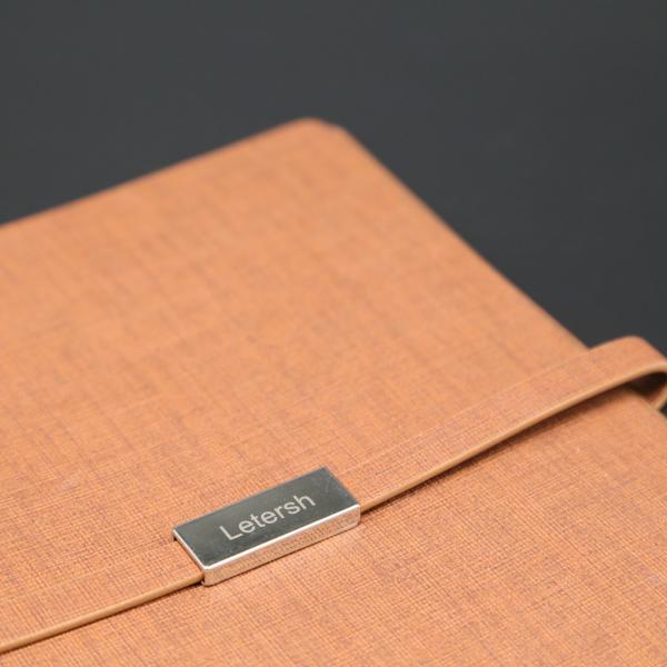 Customized Size 6 Ring Binder Organizer Pu Leather Cover Magnetic Flap