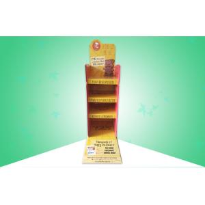 Robust POP Cardboard Display 4 Shelves Biodegradable Material For Promoting