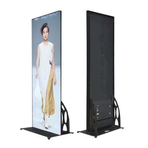 Cheap Supplier Mirror Led Screen P2.5 Hd Video Led Floor Standing Advertising Poster Display For Shopping Mall for sale
