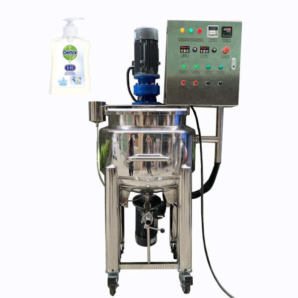 Quality 100L Movable Liquid Washing Blender Mixer Making Machine Liquid Detergent Mixer Tank for Make Hand Sanitizer Shower Gel wholesale
