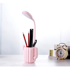 Cactus Pen Holder Table Lamp Portable LED 360 Degree Eye Protection Lamp