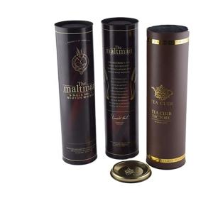 Nonpolluting Cardboard Wine Tube , Biological Brandy Bottle Presentation Box