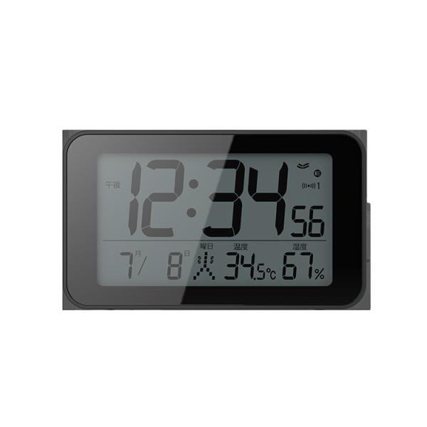 Quality Electronic Digital Motivity Wireless Sensor Thermometer Hygrometer Clock With Alarm ABS wholesale