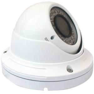 4-9mm Manual Zoom Lens , 540TV Lines LED Vandal Proof Dome Camera, 30M IR